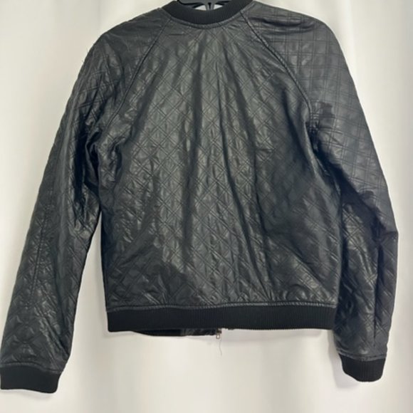 Womens Faux Leather Jacket - Picture 2 of 2